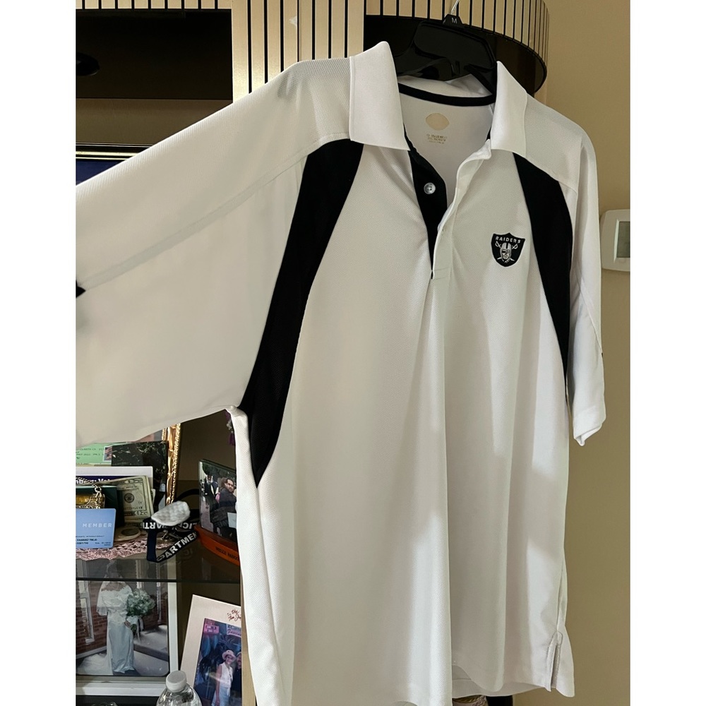 Raiders football polo shirt